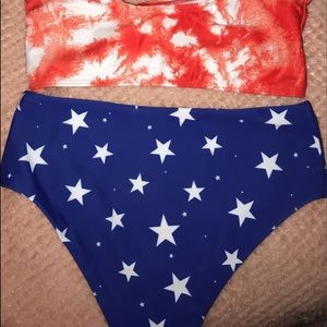 High waist bikini bottoms